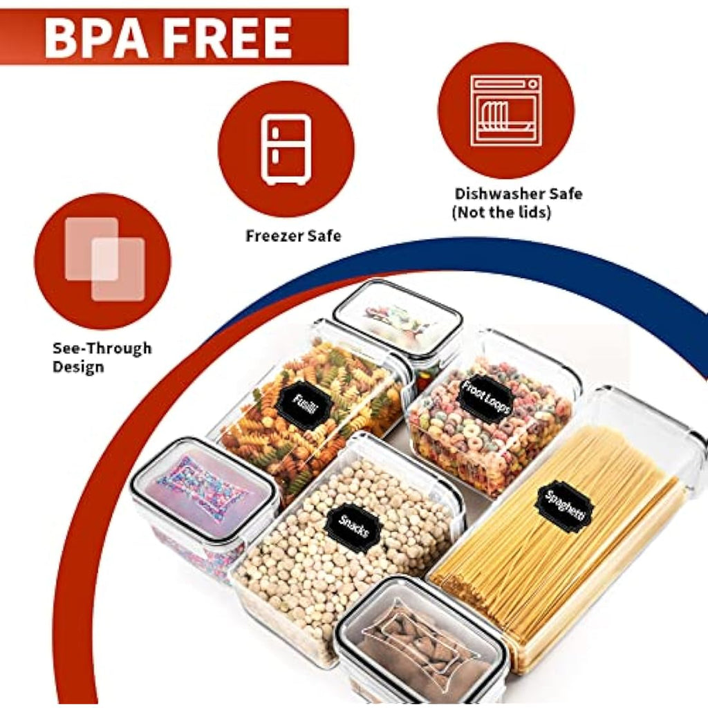 Skroam 24-Piece Airtight Food Storage Containers | BPA-Free Pantry Set