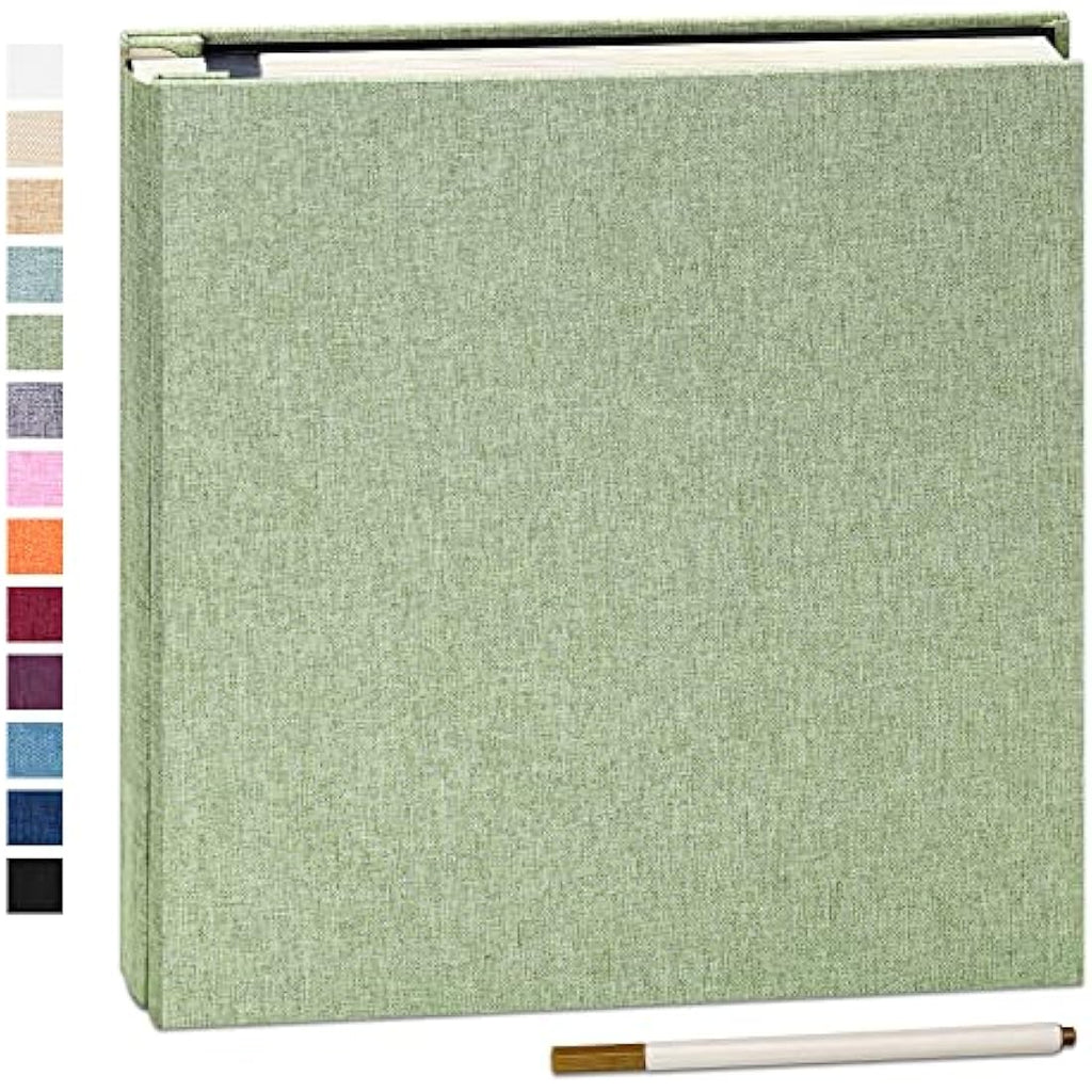 Yopih Self Adhesive Photo Album – 60 Page Linen Cover Scrapbook