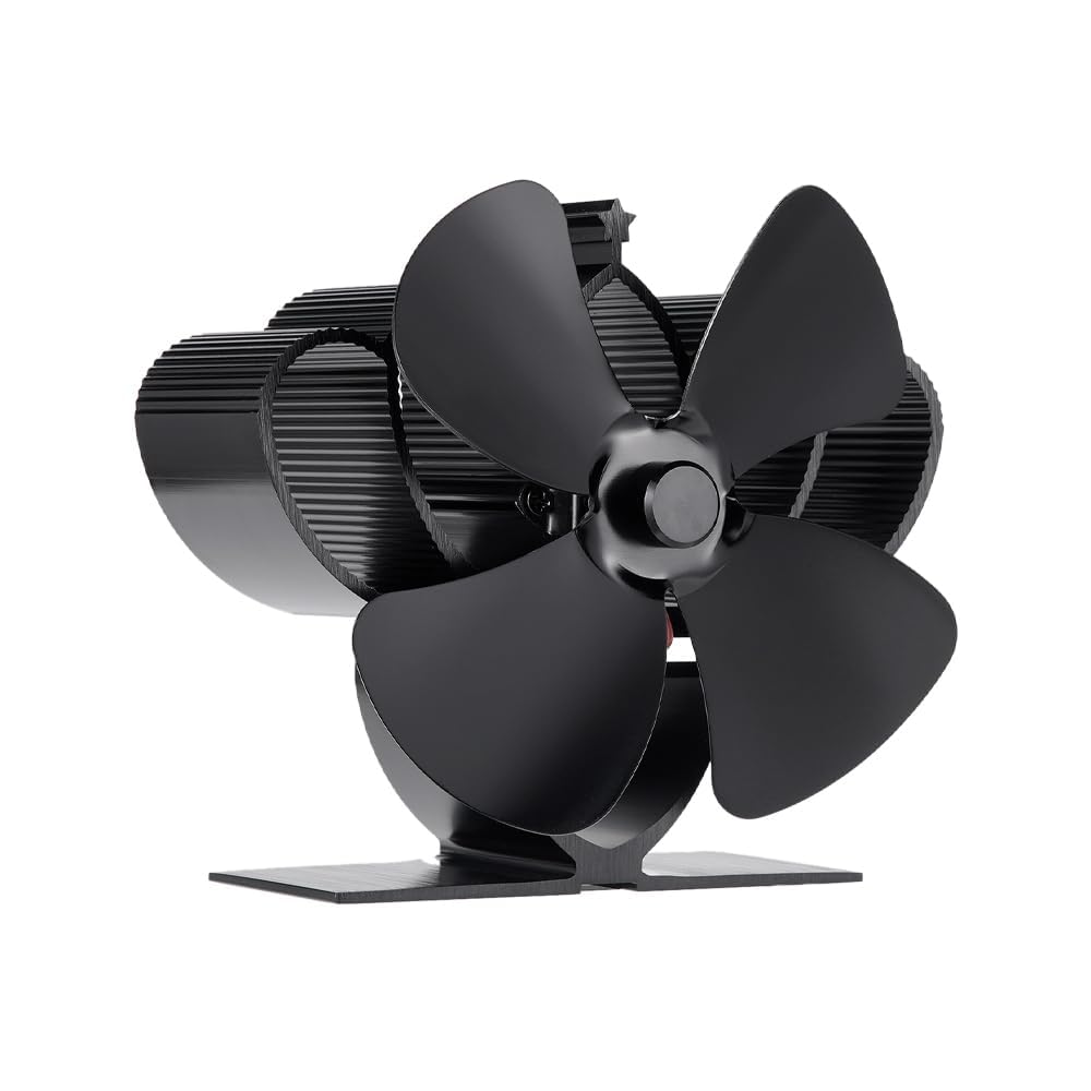 COMBIUBIU 4 Blade Mini Woodburner Stove Fan | Heat Powered & Silent