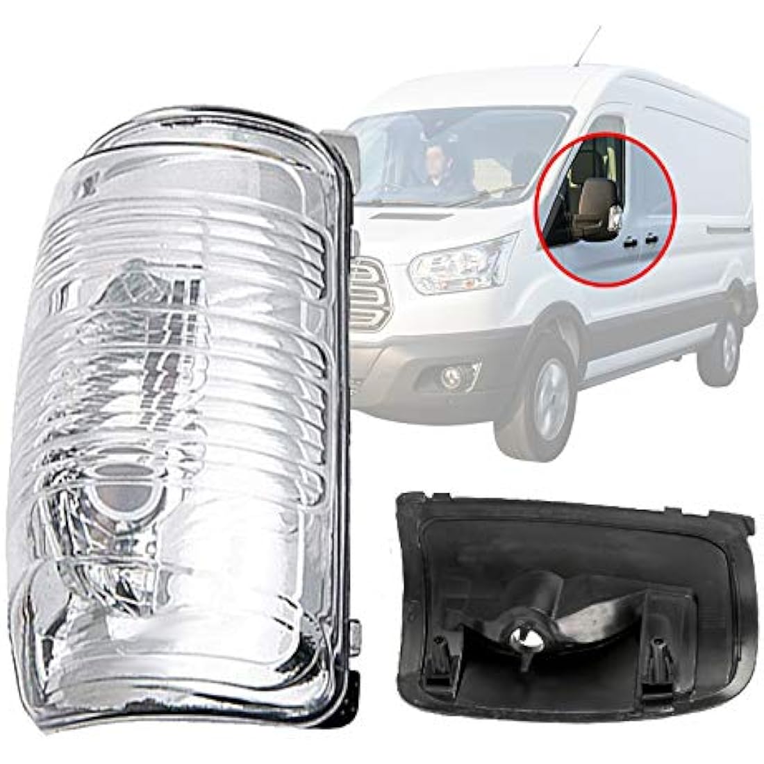 Ford Transit MK8 Left Wing Mirror Indicator Lens Cover 2014+ | 1847387
