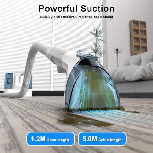 Rivenara Portable Carpet & Upholstery Spot Cleaner | 450W Handheld Vacuum
