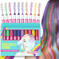 GirlZone 10-Piece Hair Chalk Set | Temporary Hair Dye Pens for Kids