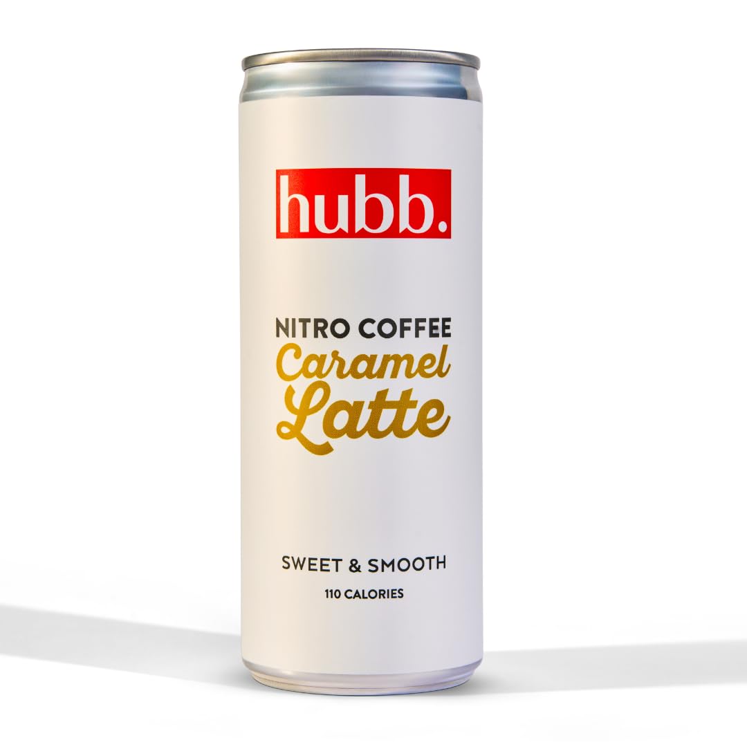 hubb Caramel Latte Nitro Cold Brew - Single-Origin Arabica (12 x 250ml)