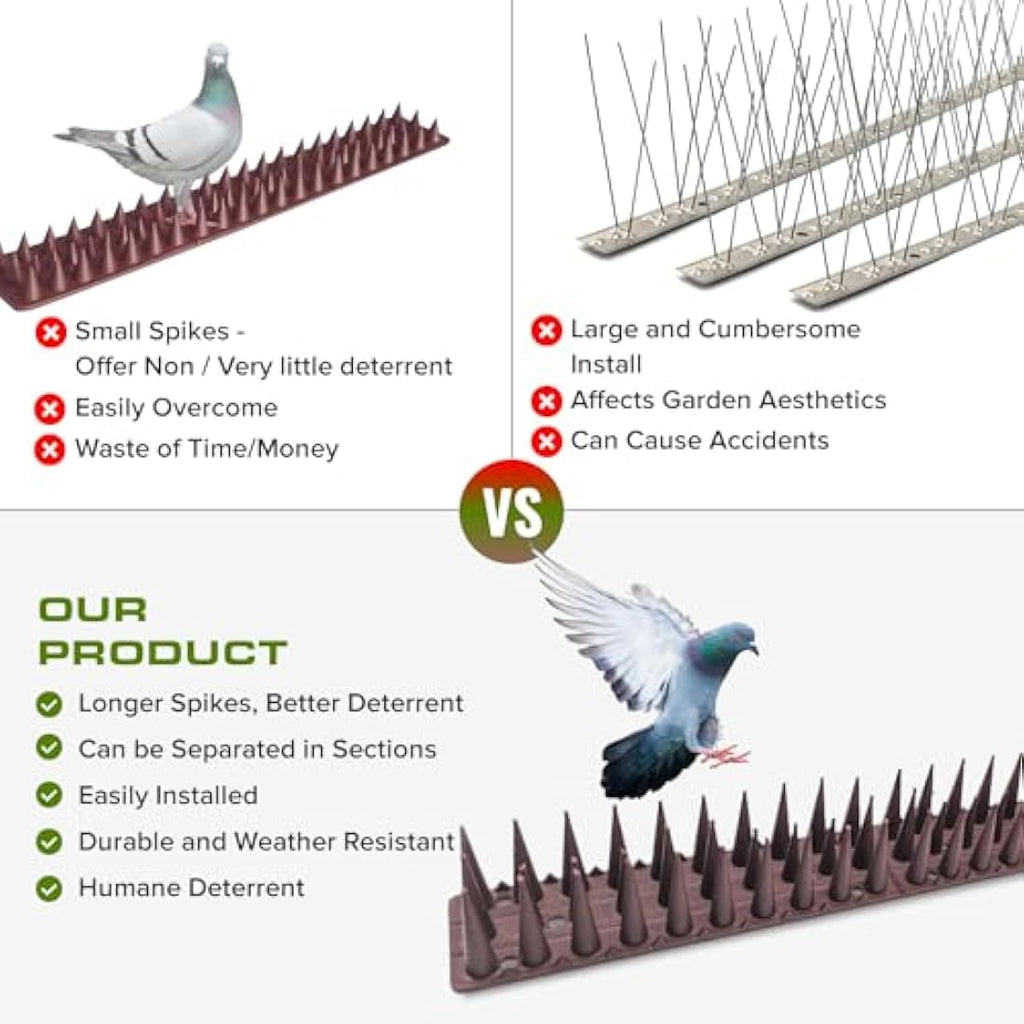 Jolof Store Wall & Fence Security Spikes – Anti-Climb Pest Deterrent