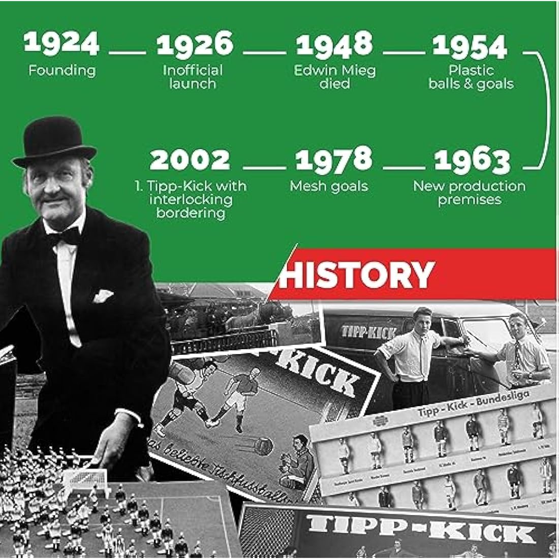 Tipp-Kick Retro Table Soccer Set – 1950s Style Football Game