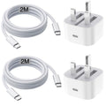 MCCRH 20W USB C Fast Charger for iPhone 17 16 15 | 2M Type-C Cable 2-Pack