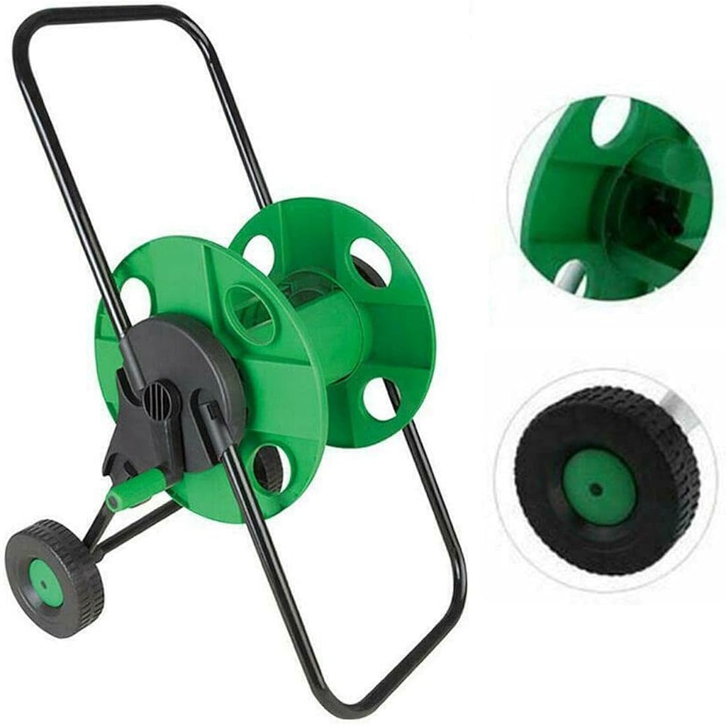 Garden Hose Reel Trolley | 60M Portable Wall Mount Holder