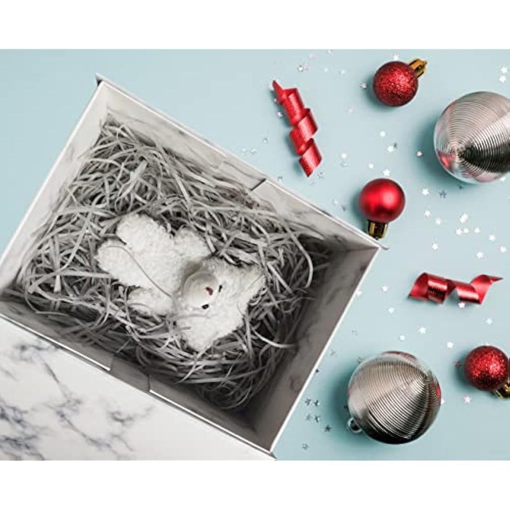Jolof Store Marble Magnetic Gift Box with Ribbon – 23.5x17x10 cm