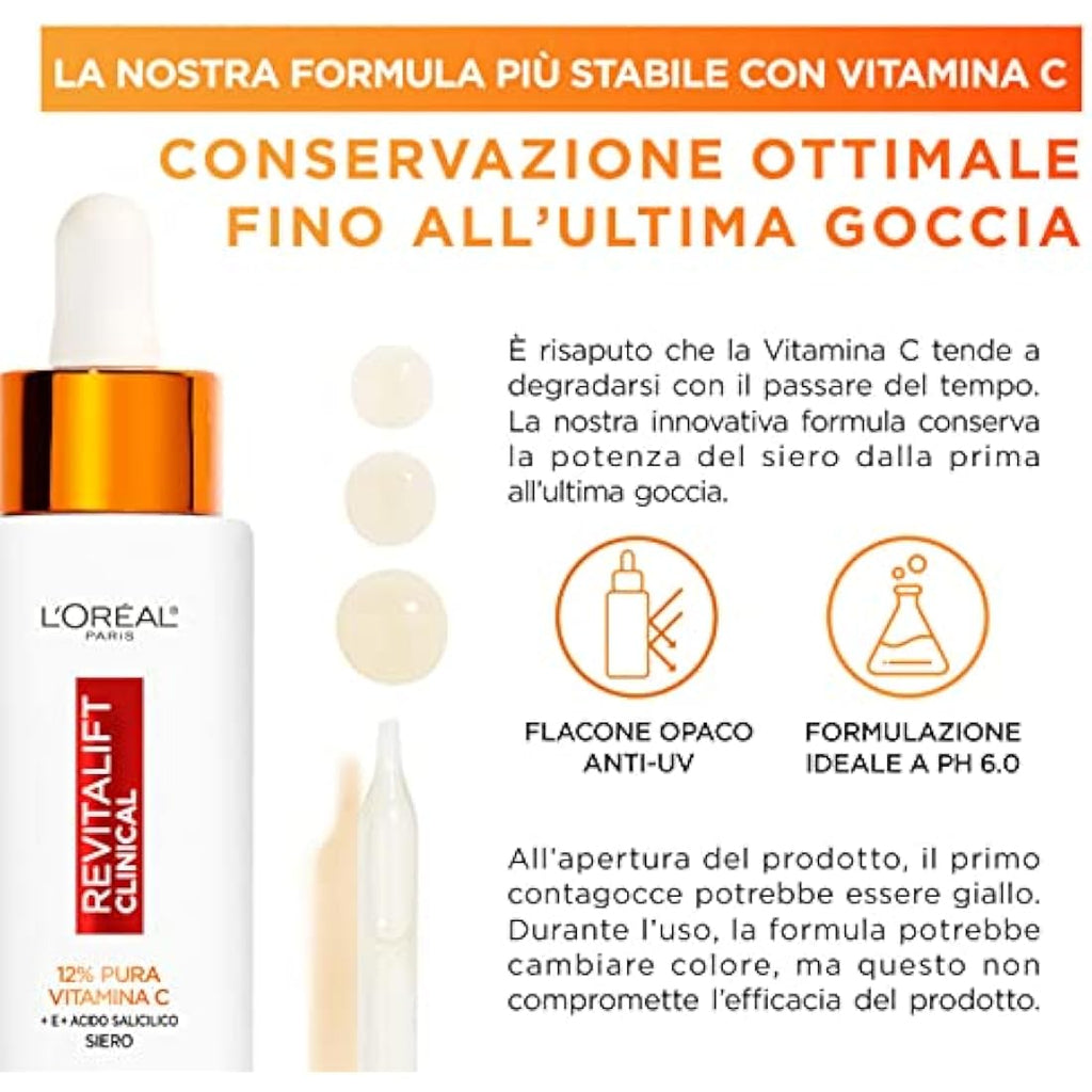 L'Oréal Paris Revitalift Vitamin C Serum - Anti-Ageing Face Kit (2x30ml)