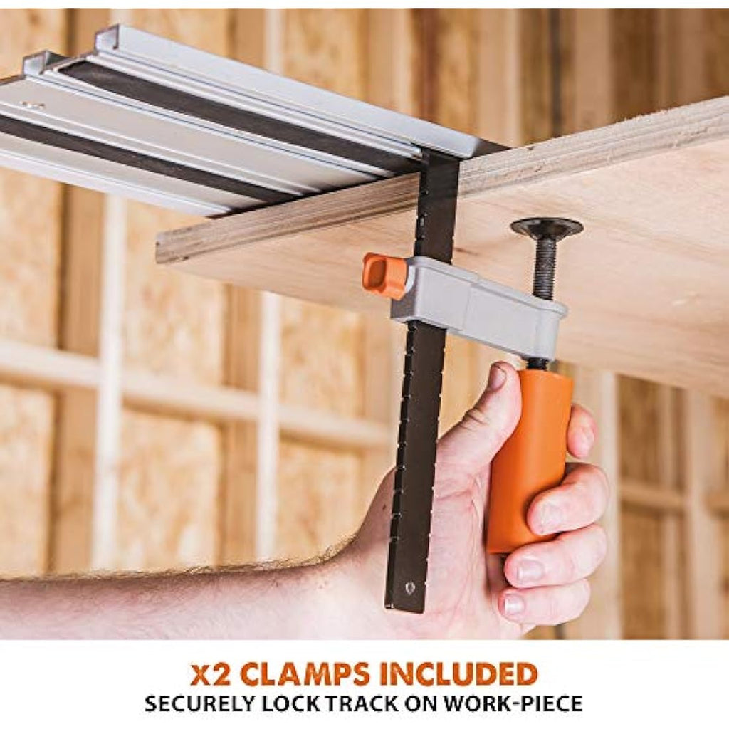 Evolution 1400mm Circular Saw Guide Rail Track | Includes Clamps & Bag