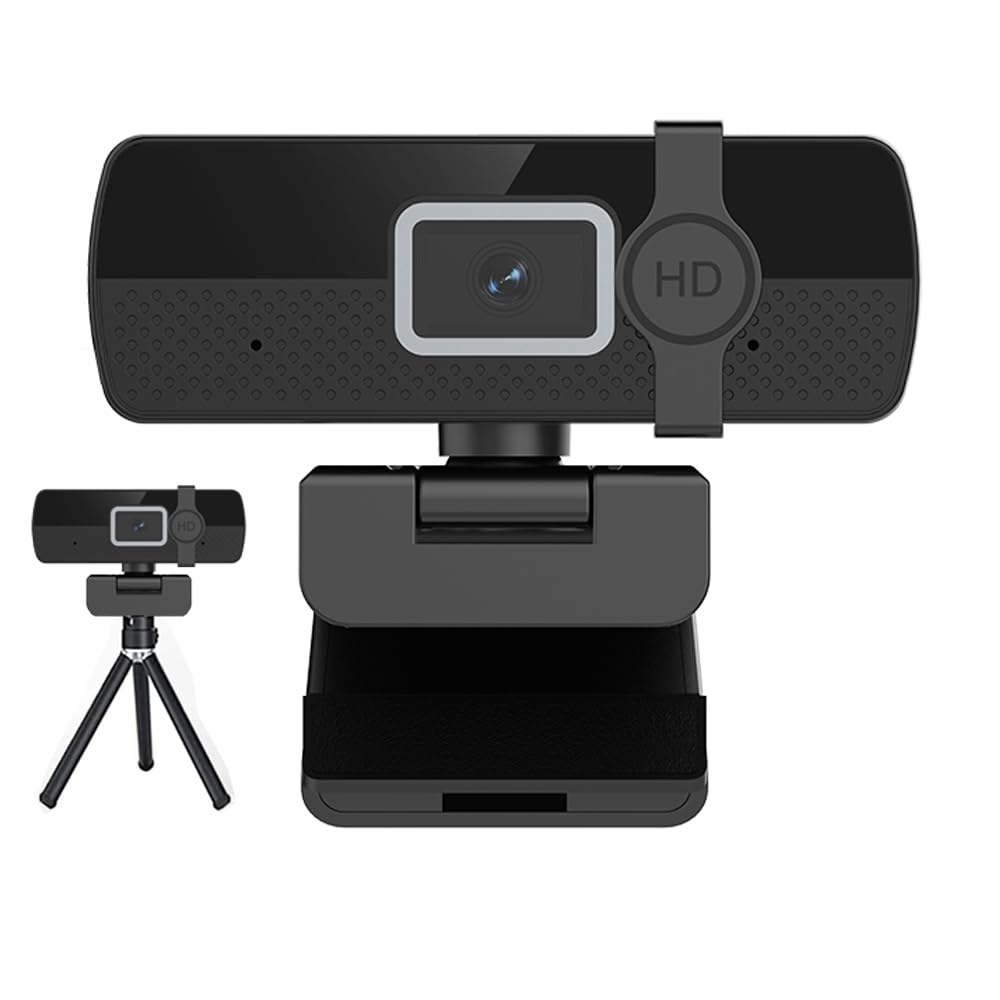 Nolansend 4K Webcam with Noise-Cancelling Mic and Privacy Cover