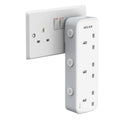 Mscien 3 Gang Multi Plug Adaptor | Individually Switched UK Wall Socket