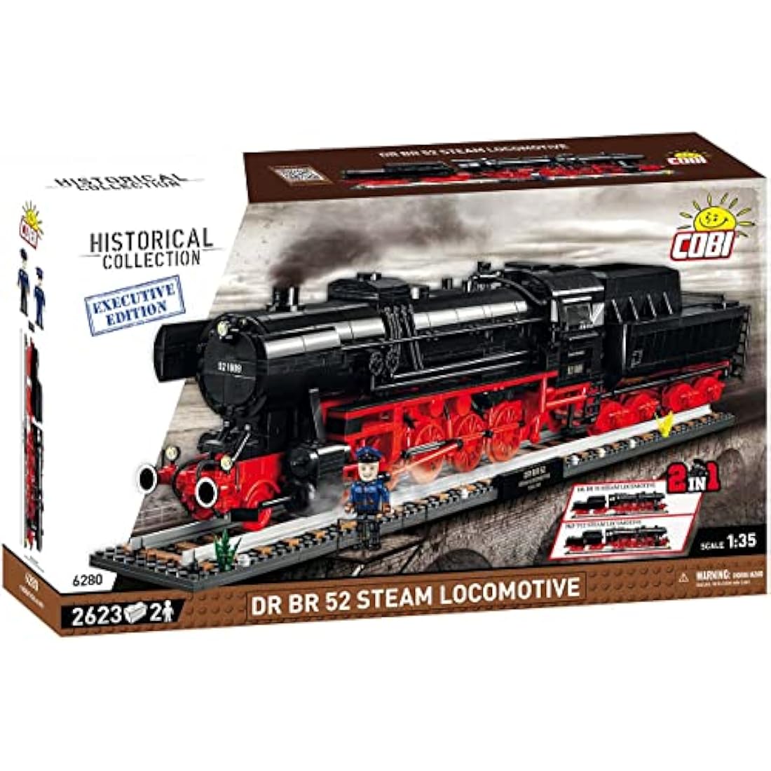 COBI BR 52 Steam Locomotive Model Train Building Blocks Set