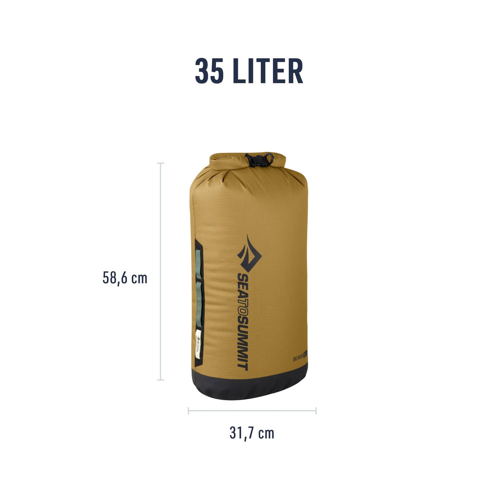 Sea to Summit Big River Dry Bag 35L – Waterproof 420D Nylon Roll-Top