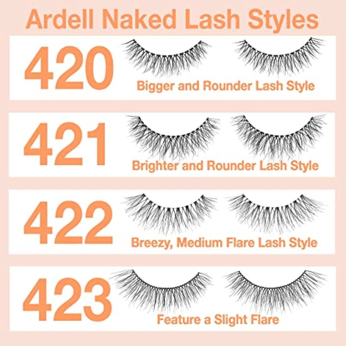 Ardell Naked Lash 420 - Natural Short False Eyelashes | Vegan & Cruelty-Free