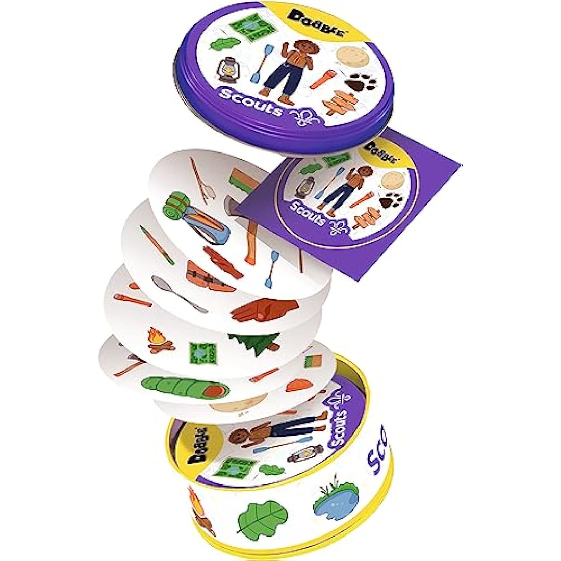 Asmodee Dobble Scouts Card Game – Fast-Paced Family Matching Game