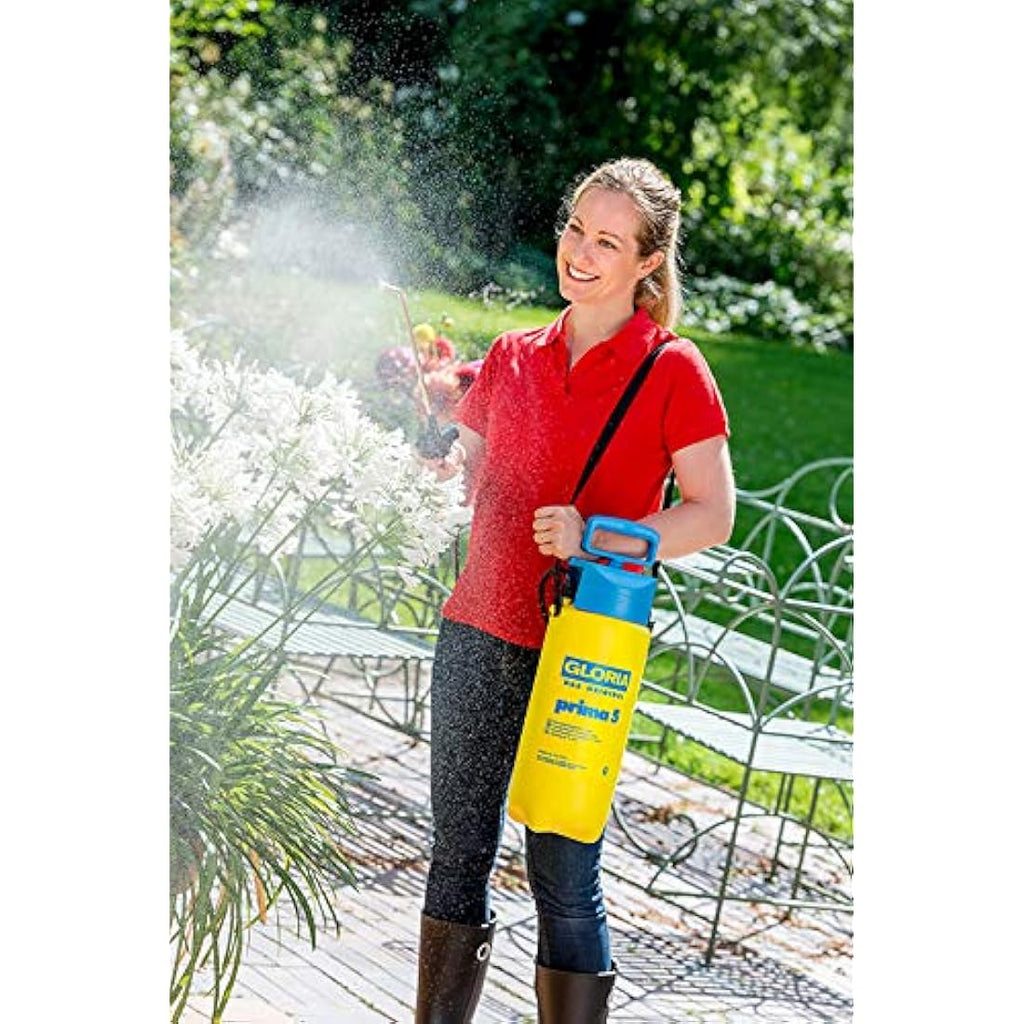 GLORIA Prima 5 Pressure Sprayer | 5L Garden Sprayer with Brass Nozzle