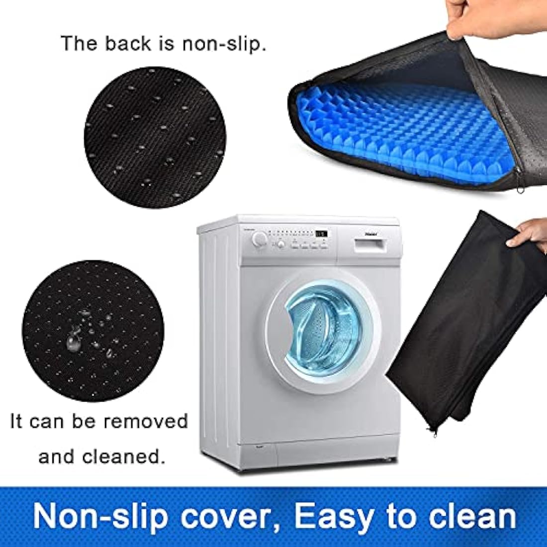 Large Gel Seat Cushion – Double Thick Honeycomb Design