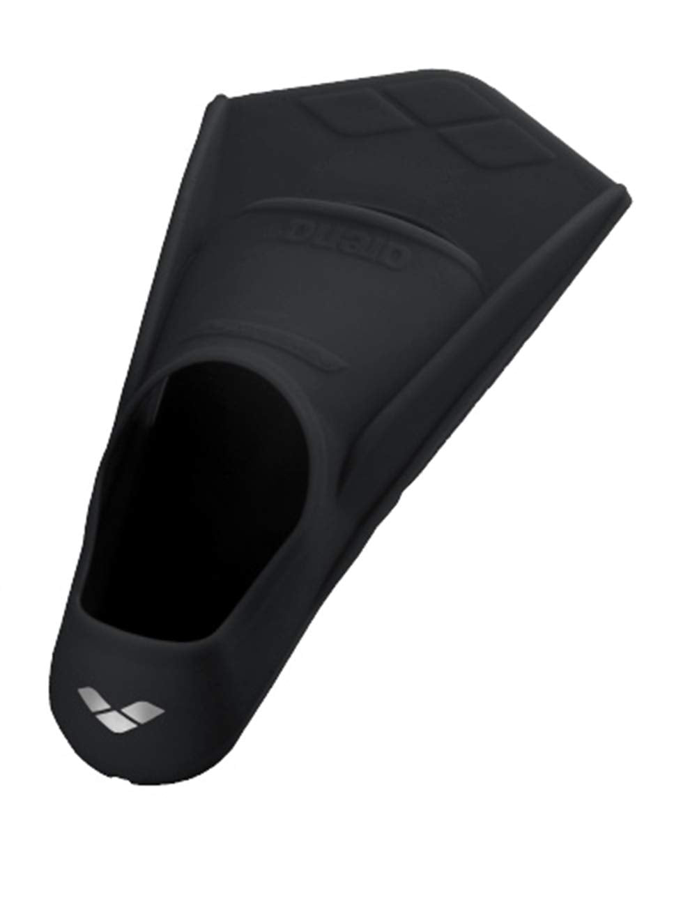 arena Powerfin Silicone Training Swim Fins – Short Pool Fins, Black