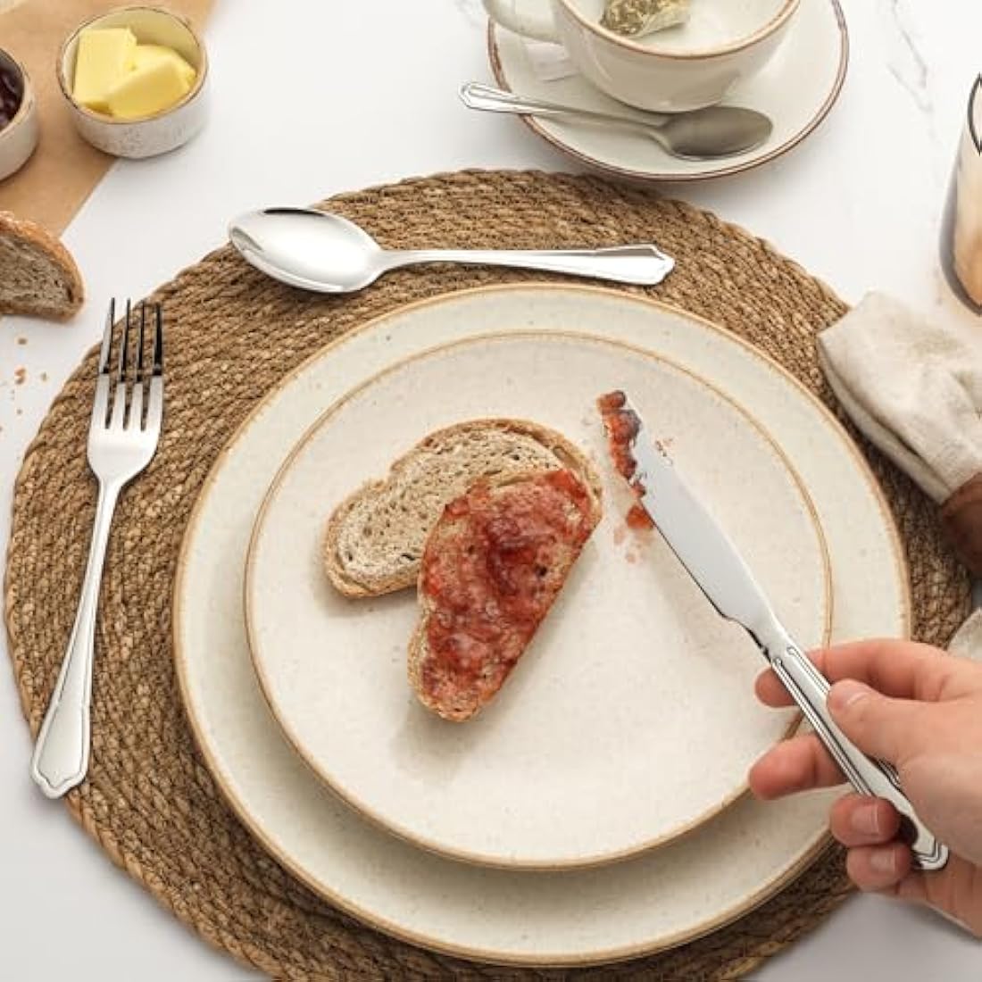 Salter Richmond 24-Piece Cutlery Set | 18/10 Stainless Steel Flatware
