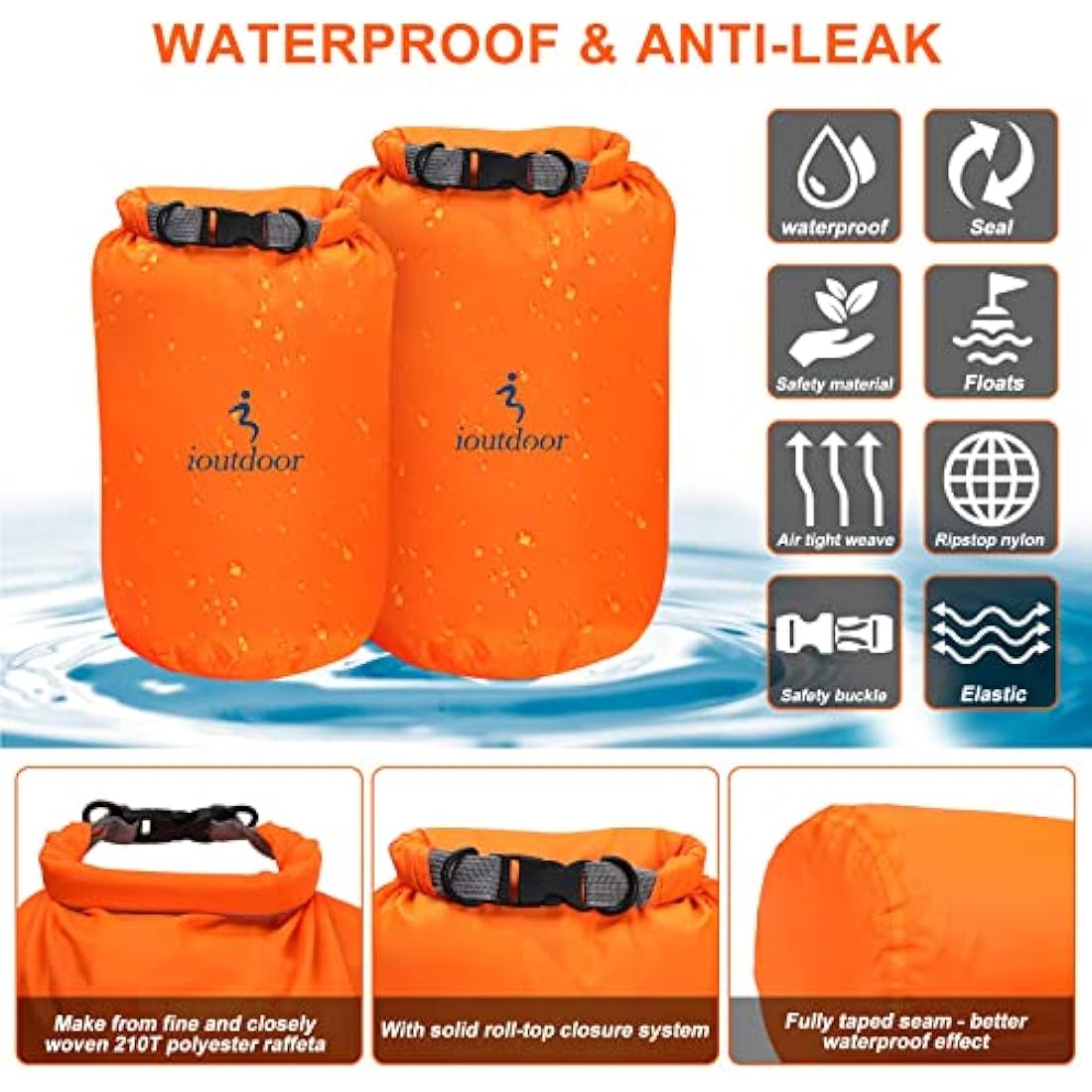 Waterproof Dry Bag – Lightweight Compression Sack for Kayaking