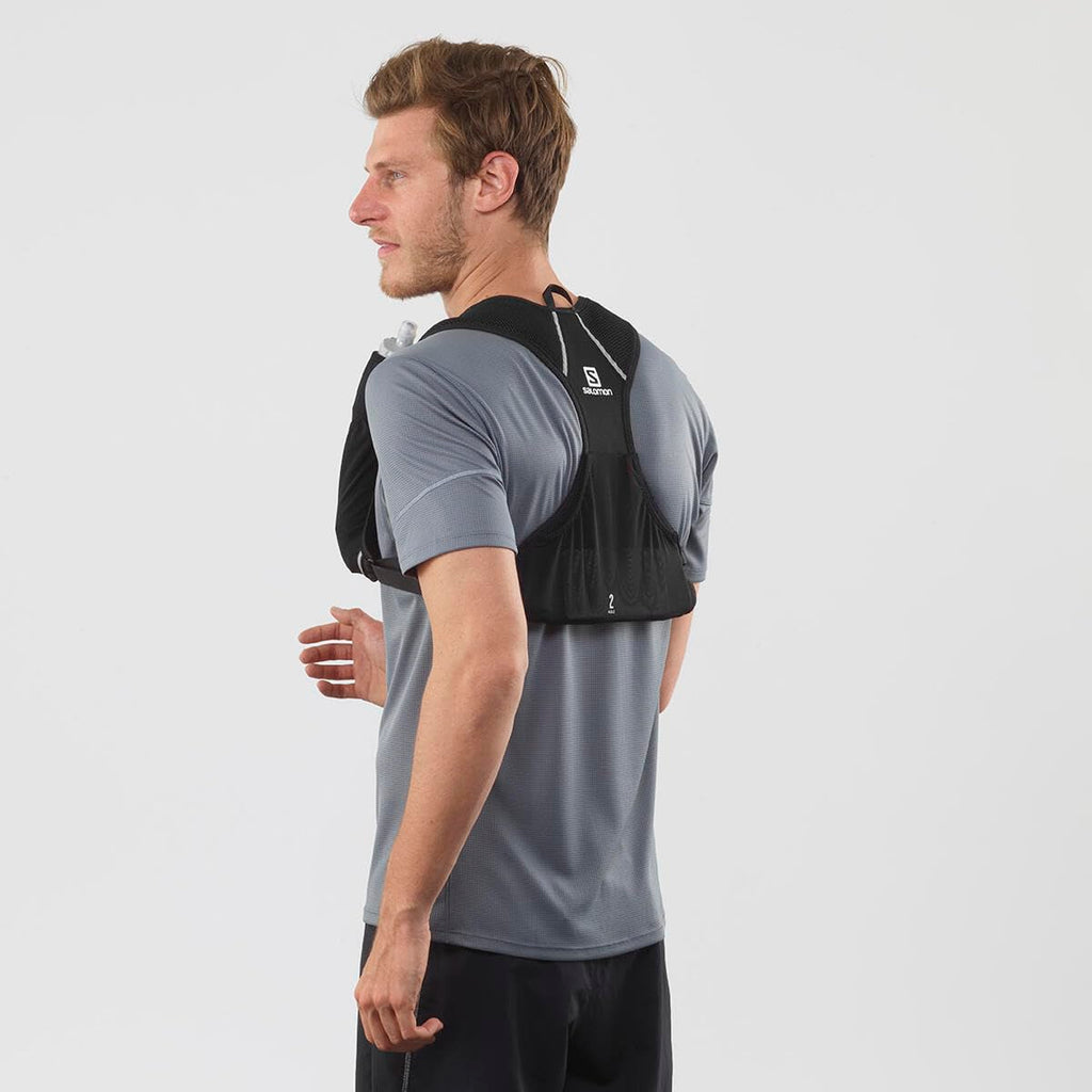 Salomon Agile 2 Hydration Vest – Reflective Trail Running Pack, Black