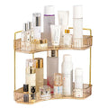 Jolof Store 2-Tier Bathroom Counter Shelf | Amber Vanity Makeup Organiser