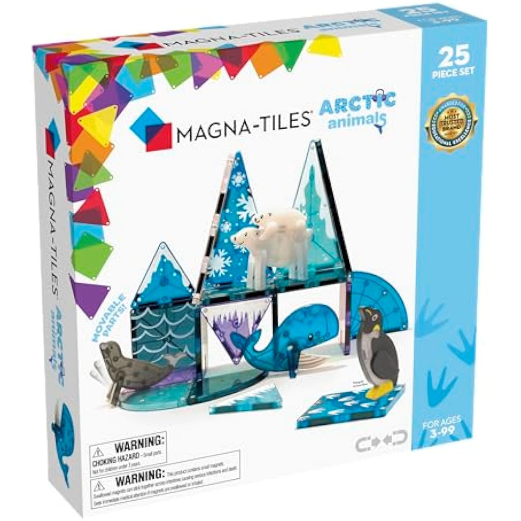 Magna-Tiles Arctic Animals 25-Piece Magnetic Building Tiles Set