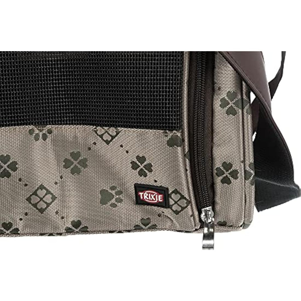 Trixie Maxima Pet Carrier – Padded Polyester Travel Bag, Beige/Brown
