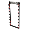 FOXSMZZ 8-Tier Samurai Sword Wall Mount - Black Velvet Padded Rack