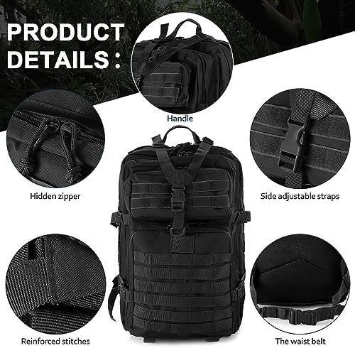 aiGear 45L Military Tactical Backpack | Molle System Hiking Rucksack