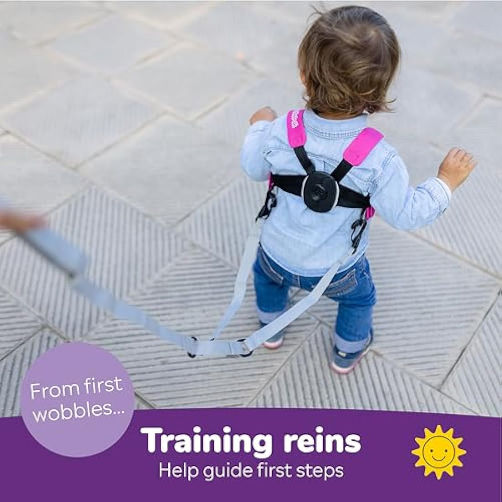 Trunki ToddlePak Baby Walking Reins & Safety Harness – Betsy Bear Pink