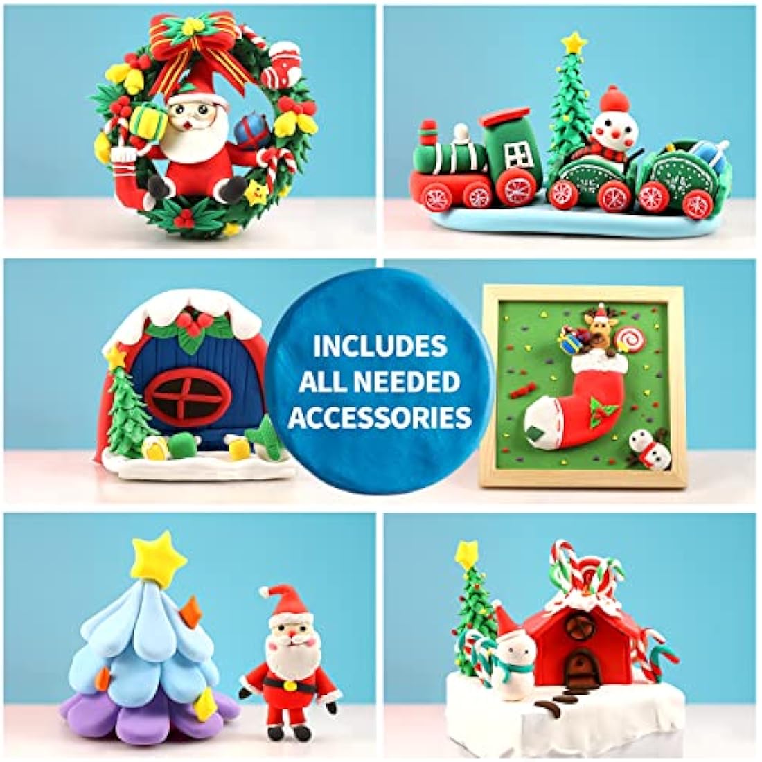 QMAY Air Dry Clay - 24 Colors Non-Toxic Modeling Clay Kit for Kids