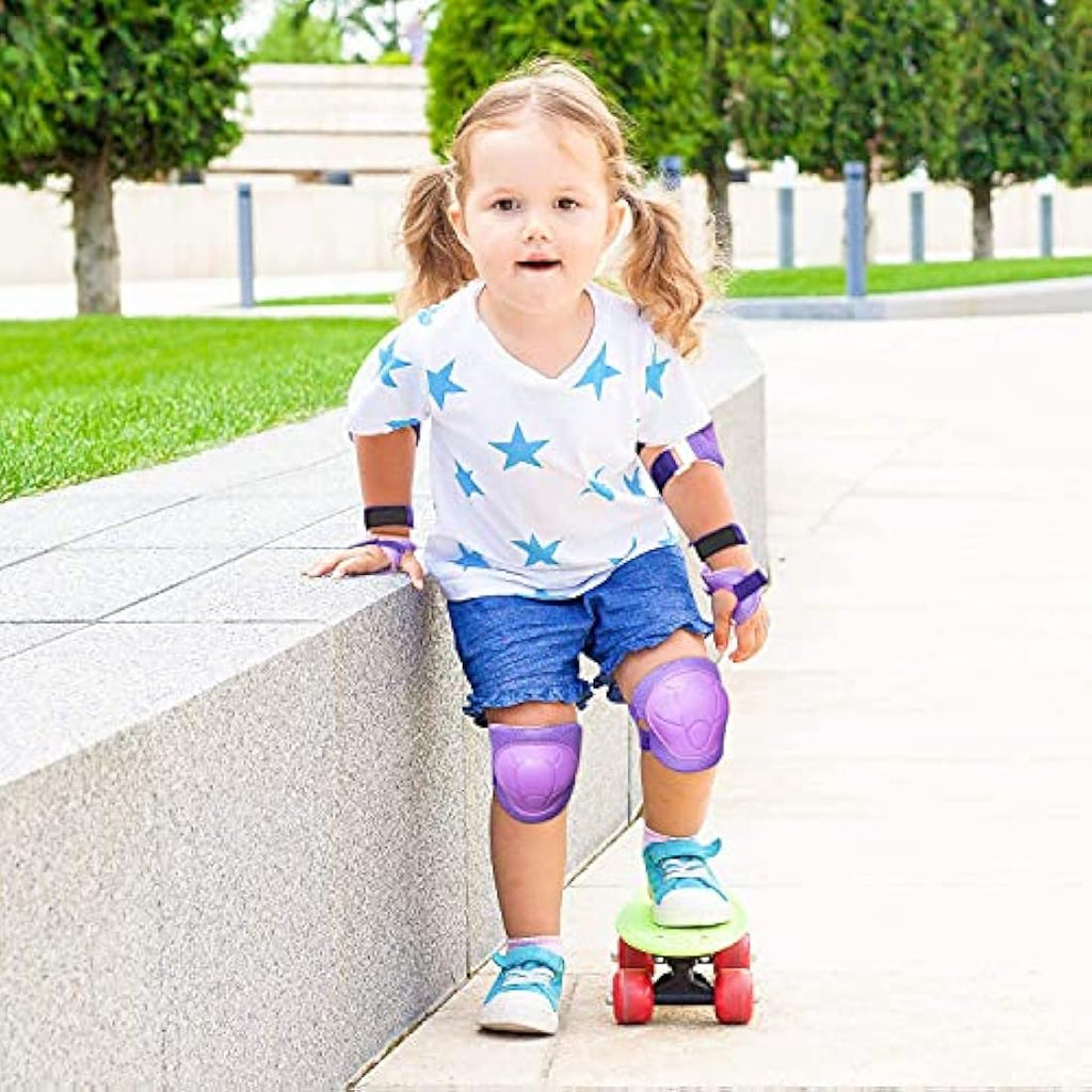 RUNDONG Kids Protective Gear Set – 3-in-1 Knee Elbow Pads & Wrist Guards