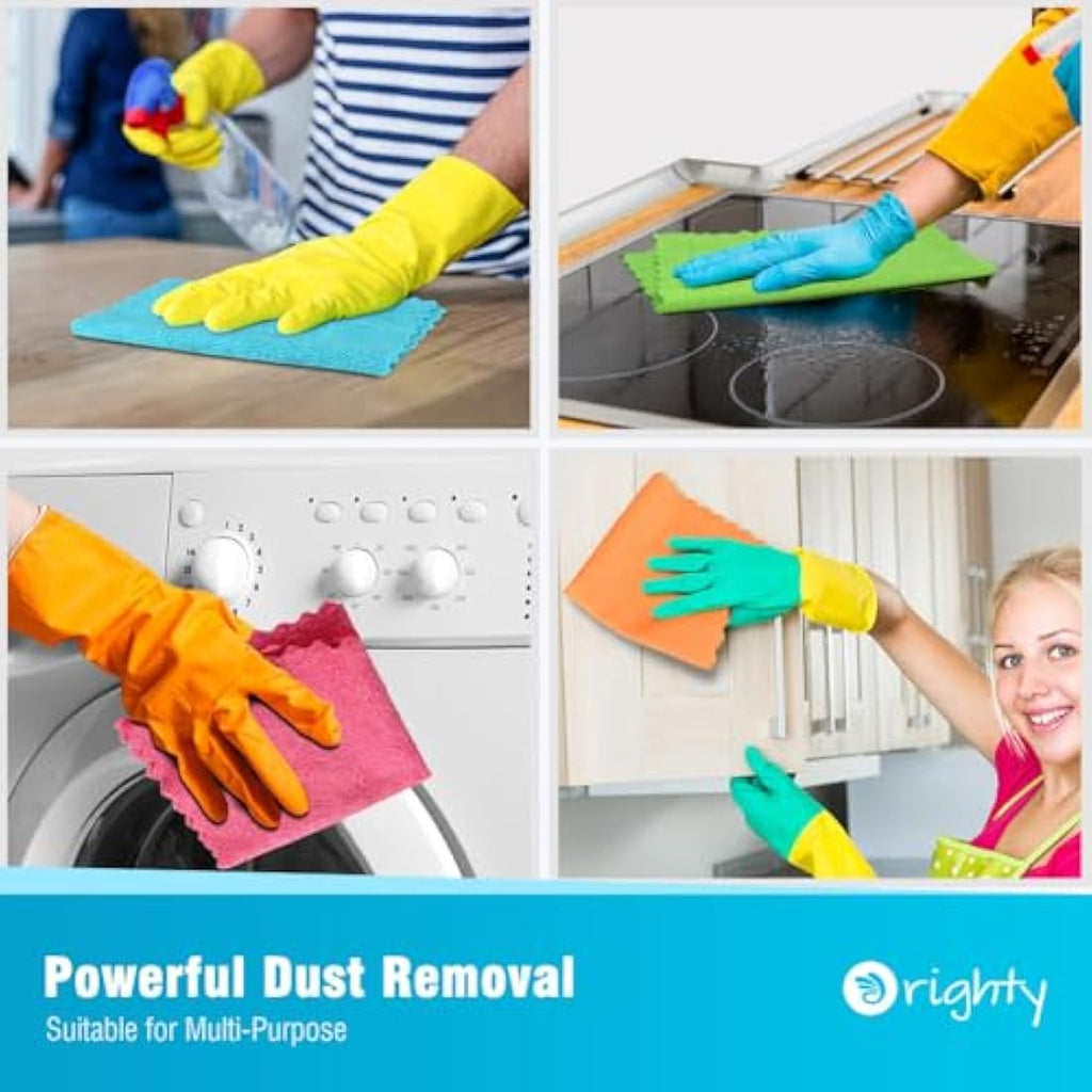 Orighty Microfibre Cleaning Cloths - 150 Pack Lint-Free Rags, 12x12"