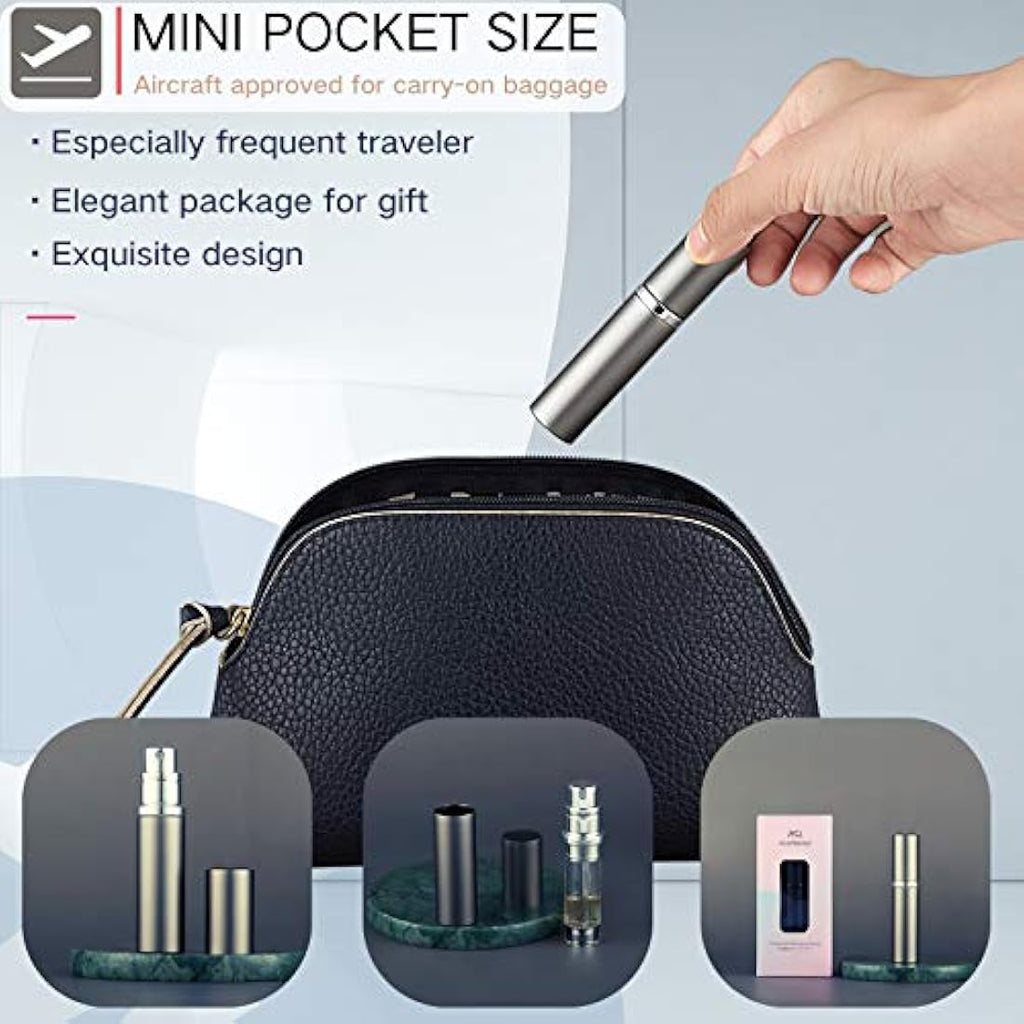 AsaNana Refillable Perfume Atomiser – 5ml Leakproof Travel Spray