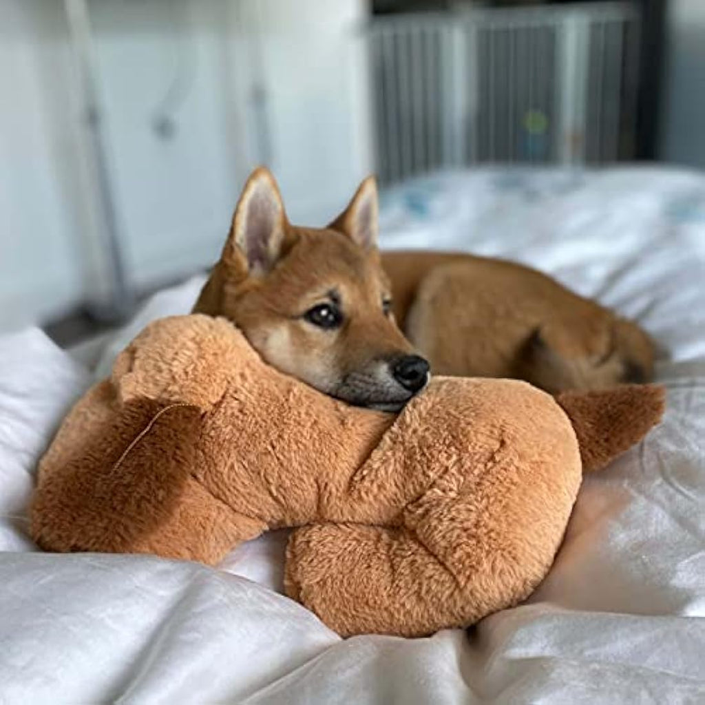 Snuggle Puppy Heartbeat Toy – Calming Anxiety Relief Aid in Biscuit