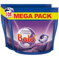 Bold All-in-1 Laundry Pods – Lavender & Camomile, 108 Washes (2x54)