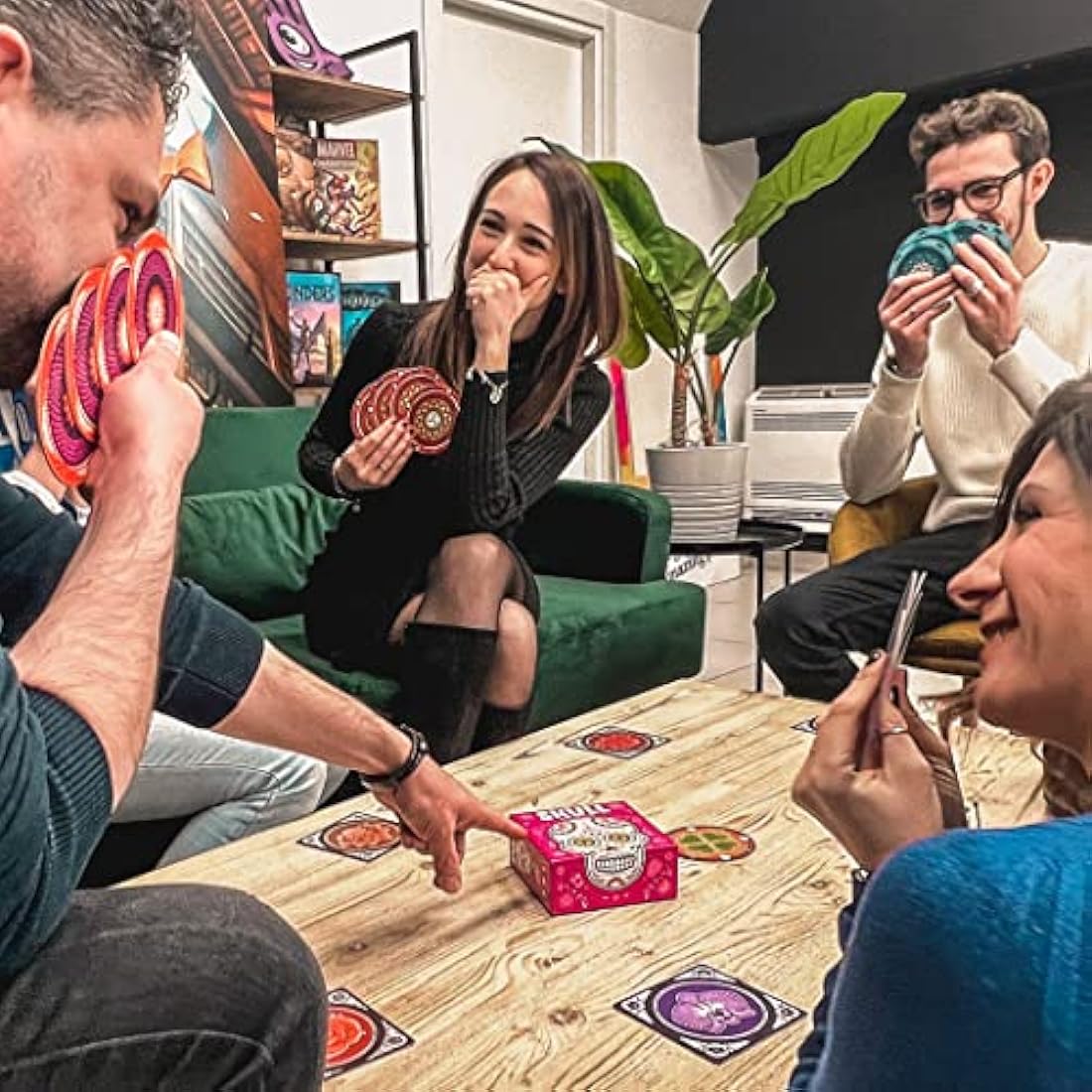 Asmodee Skull Bluffing Card Game | Competitive Party Game for 3-6 Players