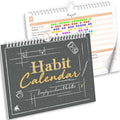 Clever Fox Habit Calendar – 24-Month Goal Planner & Tracker, Black