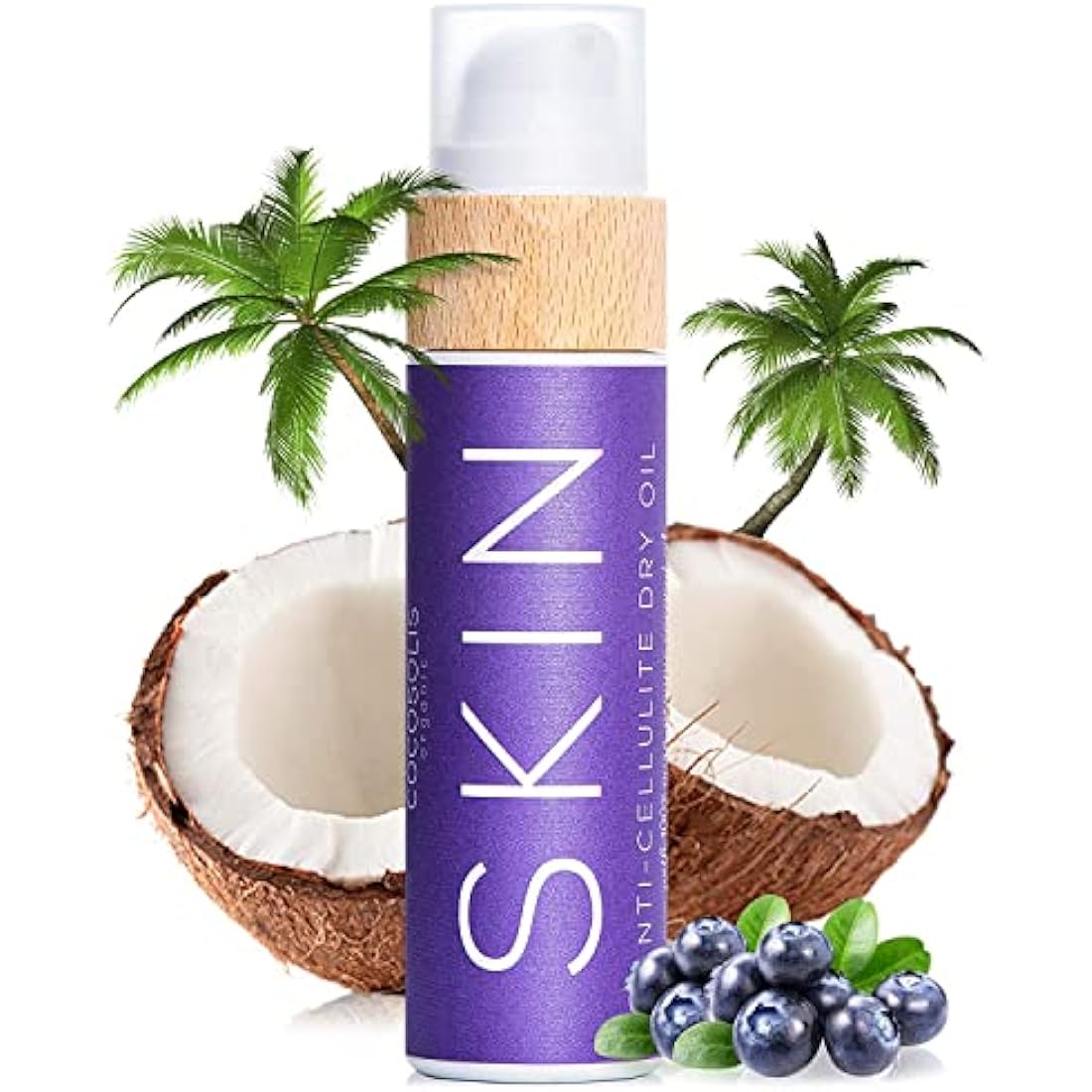 COCOSOLIS SKIN Anti Cellulite Organic Dry Oil – Firming Body Massage Oil