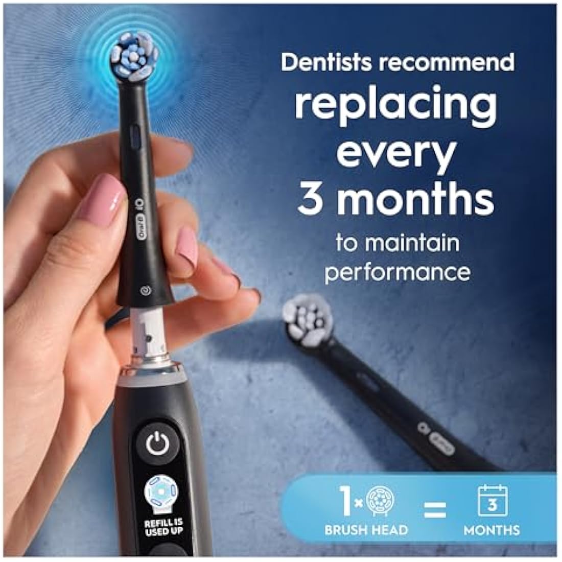 Oral-B iO Ultimate Clean Replacement Heads - Black, 4-Pack