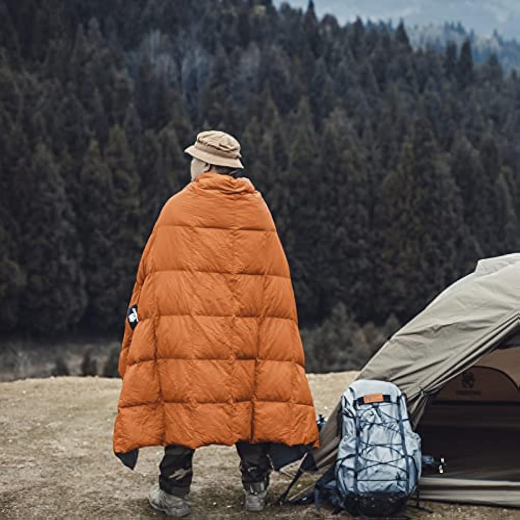 OneTigris Down Camping Blanket – Lightweight Packable Puffy Outdoor Quilt