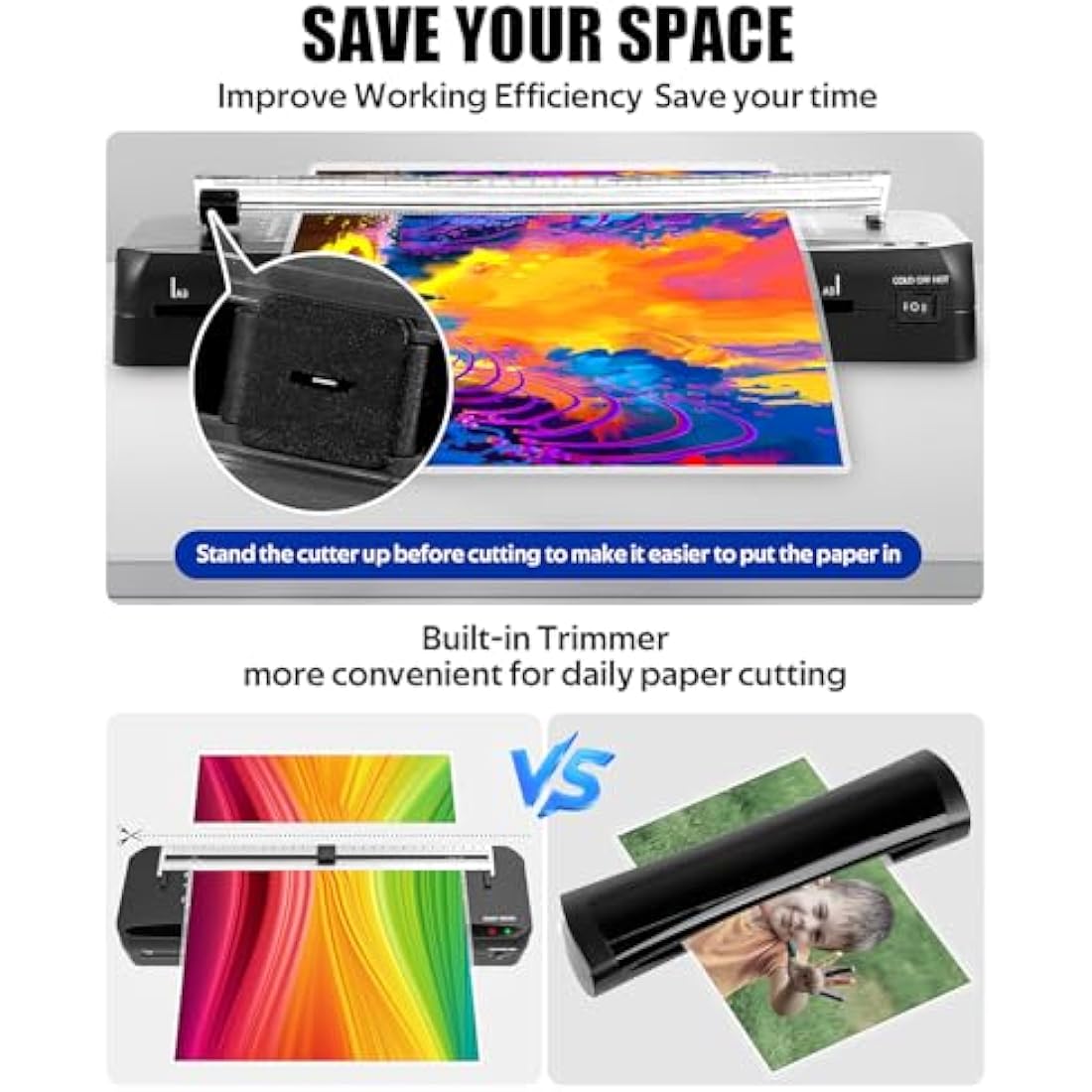 Jolof Store A3 Laminating Machine | 70s Quick Warm-up with Built-in Trimmer