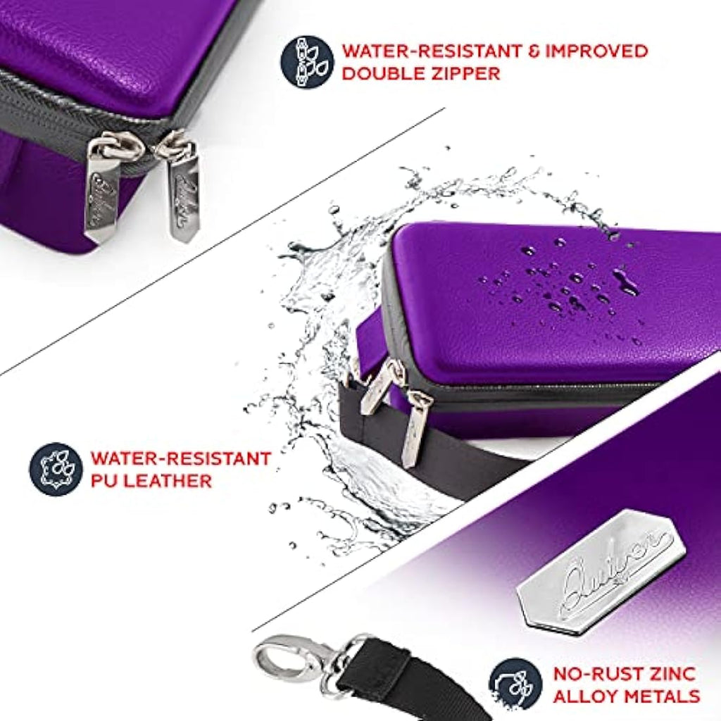 Quiver Time Purple Card Carrying Case | TCG Deck Box Holder for MTG