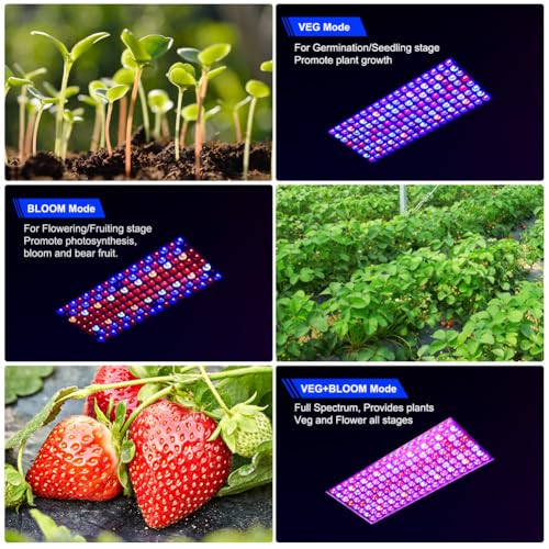 Jolof Store BW1000 LED Grow Light - Full Spectrum Veg & Bloom Double Chips