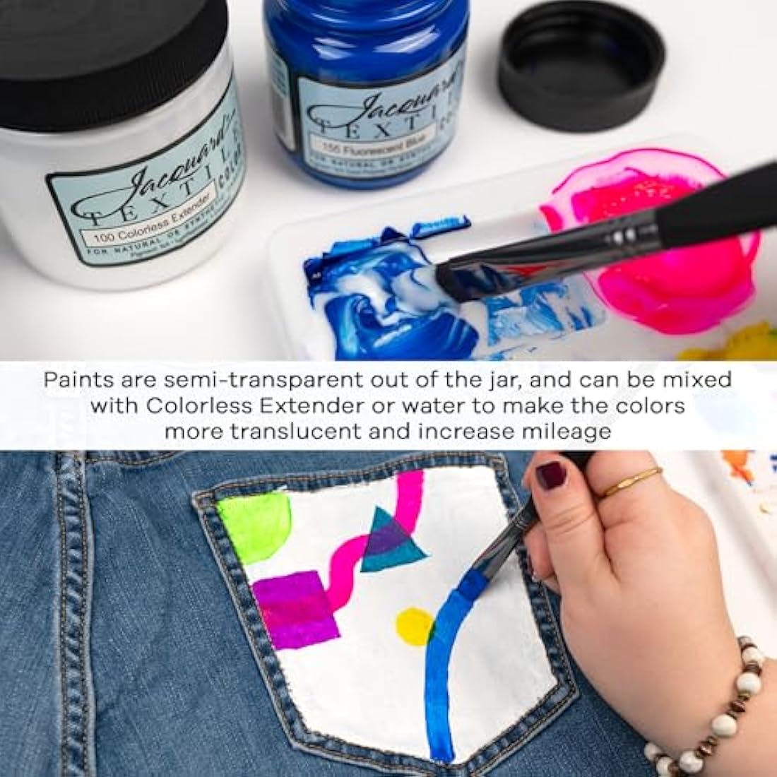 Jacquard Textile Fabric Paint 8 Color Set | Jolof Store - 2.25oz Jars
