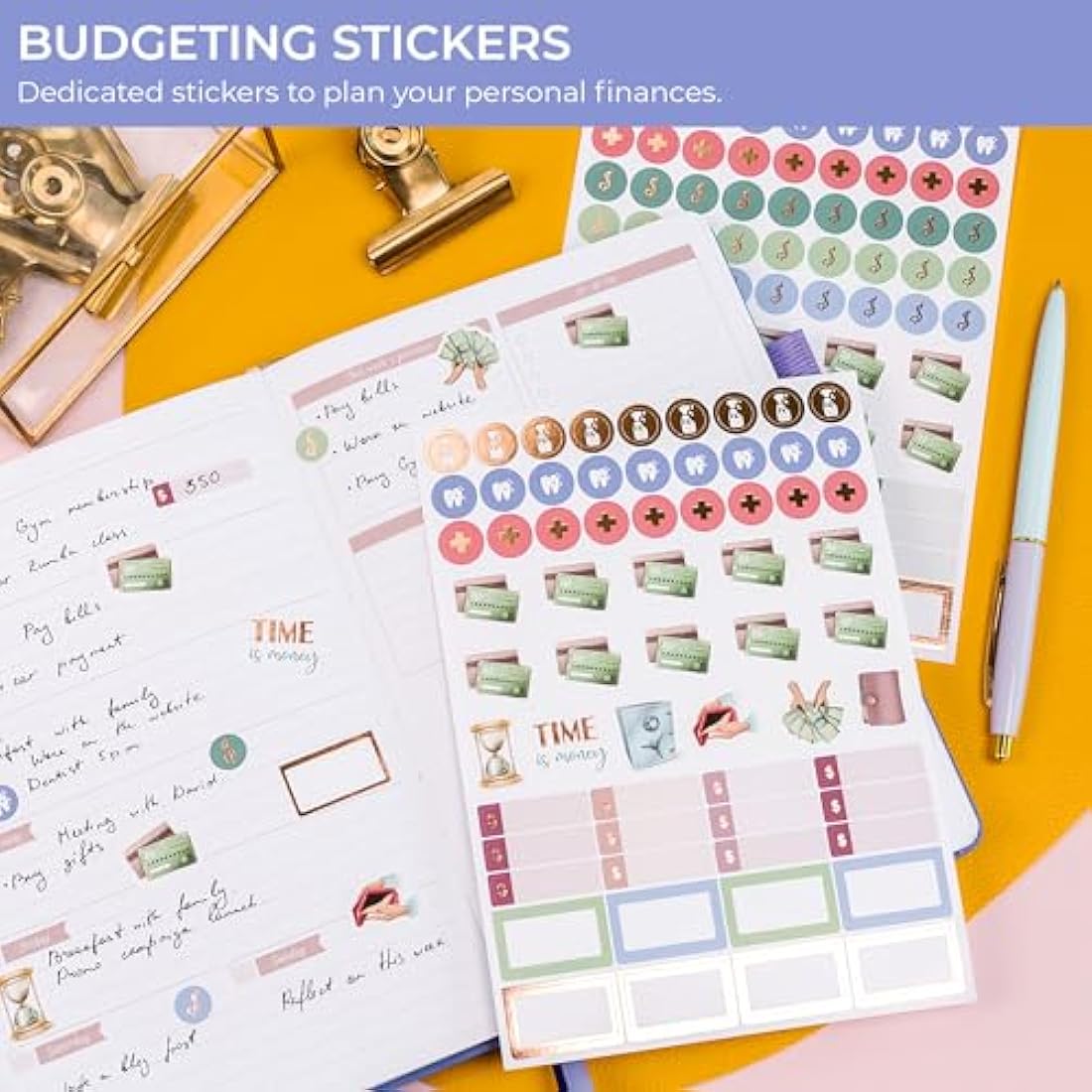 GoGirl Planner Stickers - 850+ Aesthetic Seasonal & Rose Gold Stickers