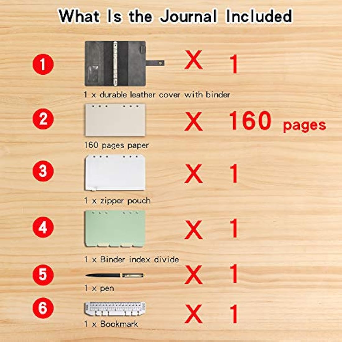 Jolof Store A6 Leather Refillable Notebook – Dot Grid Spiral Journal