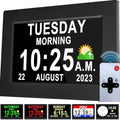 Véfaîî Dementia Day Clock – 7" HD Digital Calendar with 20 Reminders